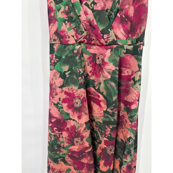 Ignite Evenings Womens Sleeveless Floral Jacquard  Midi Dress size 16 new $149 - Picture 3 of 10